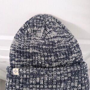 Black and White Knit Beanie